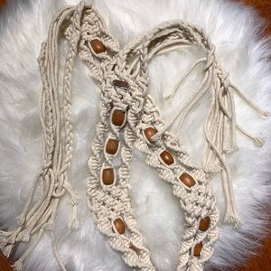 Free People Macrame Belt. XS.